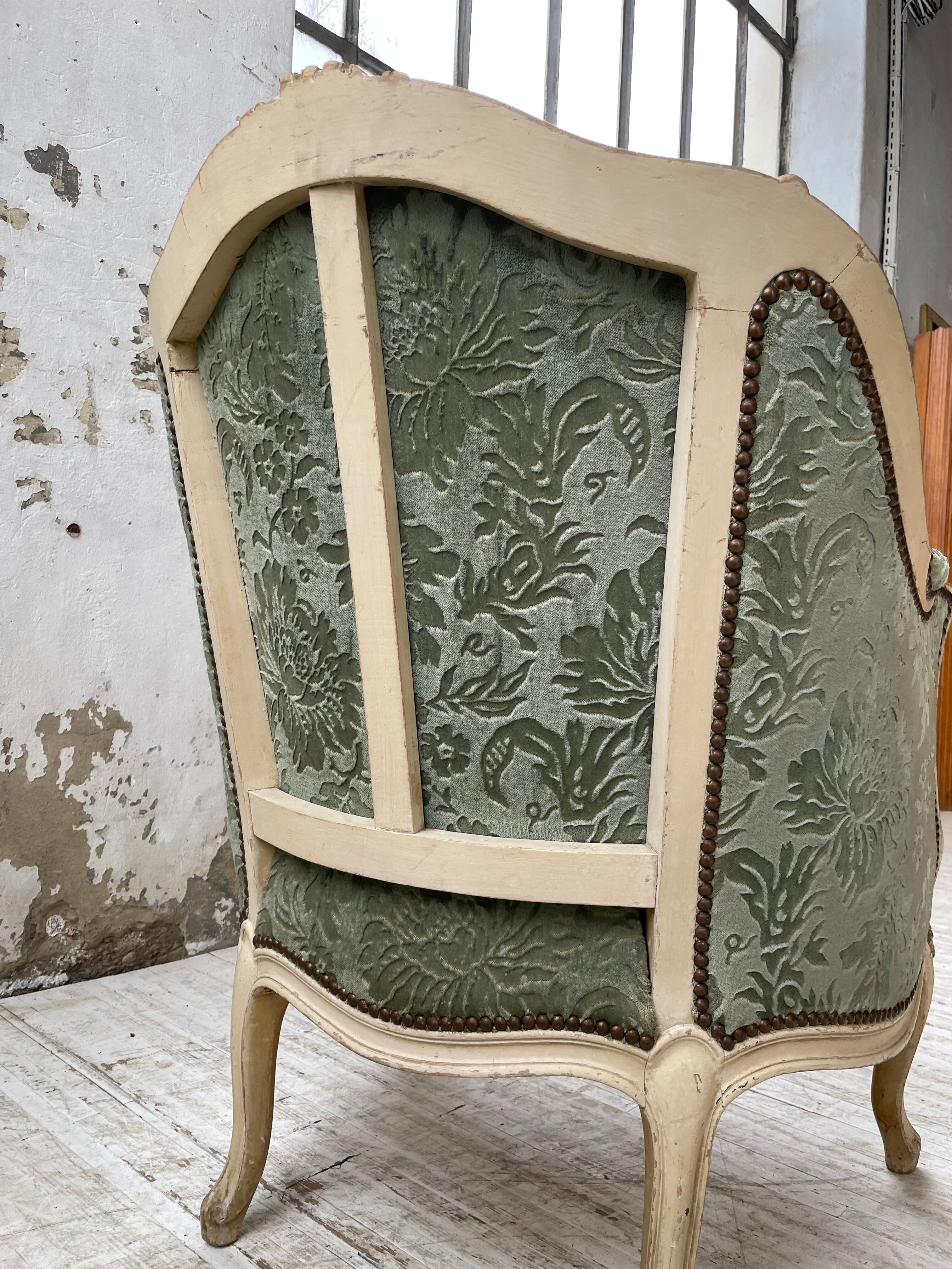 Louis XV shepherdess armchair