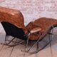 Mid-Century Rocking Reclining Armchair in Chrome by Lama, France, 1960s