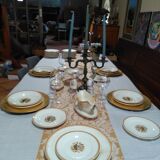 Service de porcelaine creil montereau, modèle oeillet