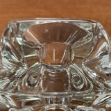 German glass cube ice candle holder by Peill & Putzler, 1970s.