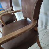 Pair of bridge armchairs
