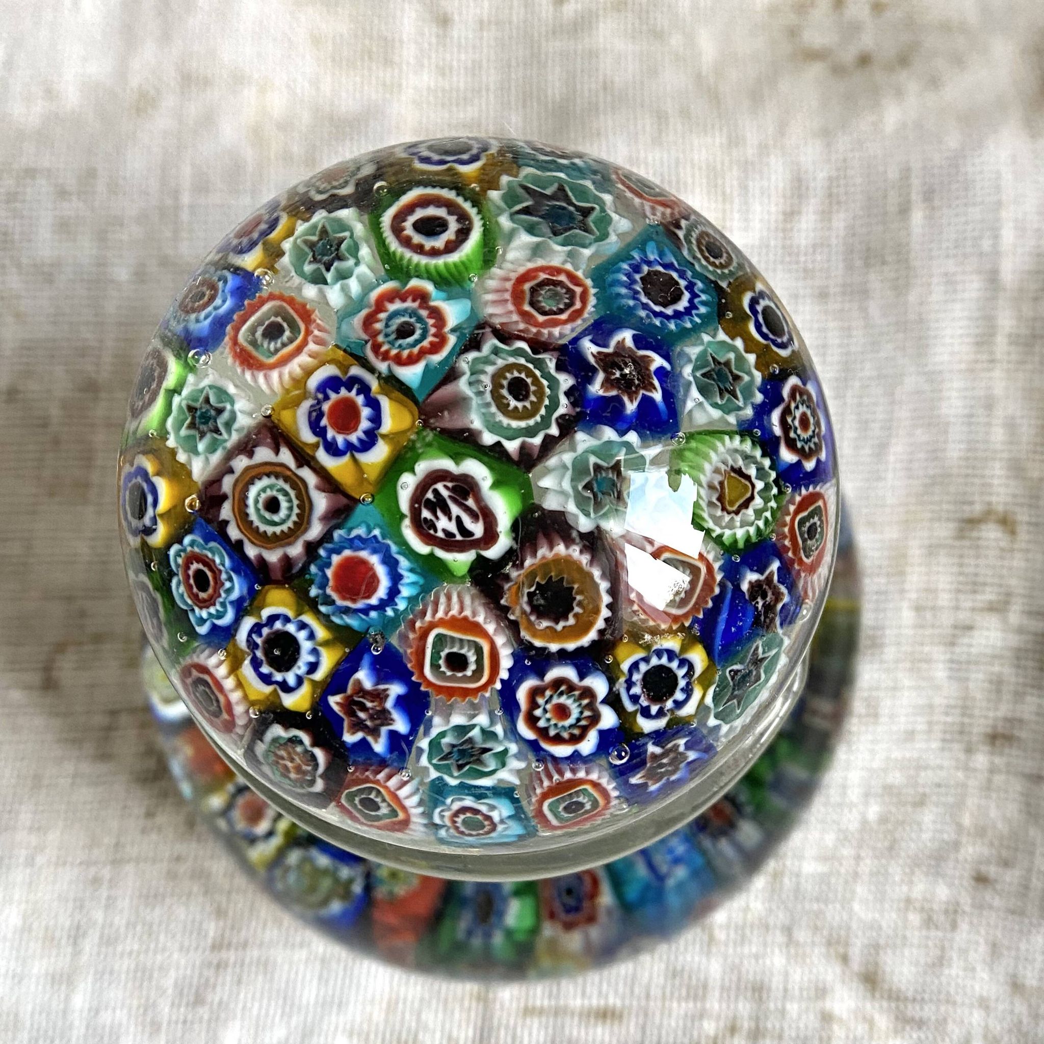 Murano millefiori blown glass carafe