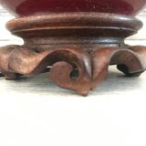 Vintage enamelled porcelain lamp