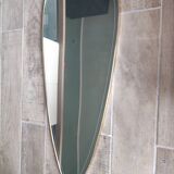 Free-form asymmetrical mirror rearview mirror