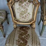 Set of 4 Napoleon III chairs, second half of the 19th century, France