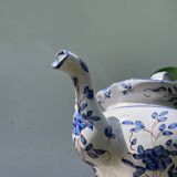 Théière en céramique bleu Moustiers