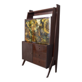 Buffet en bois vintage des années 1950 conçu par umberto mascagni