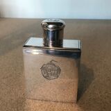 Silver metal perfume bottle