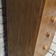 Vintage oak chest of drawers with a drop-down flap – 1960s