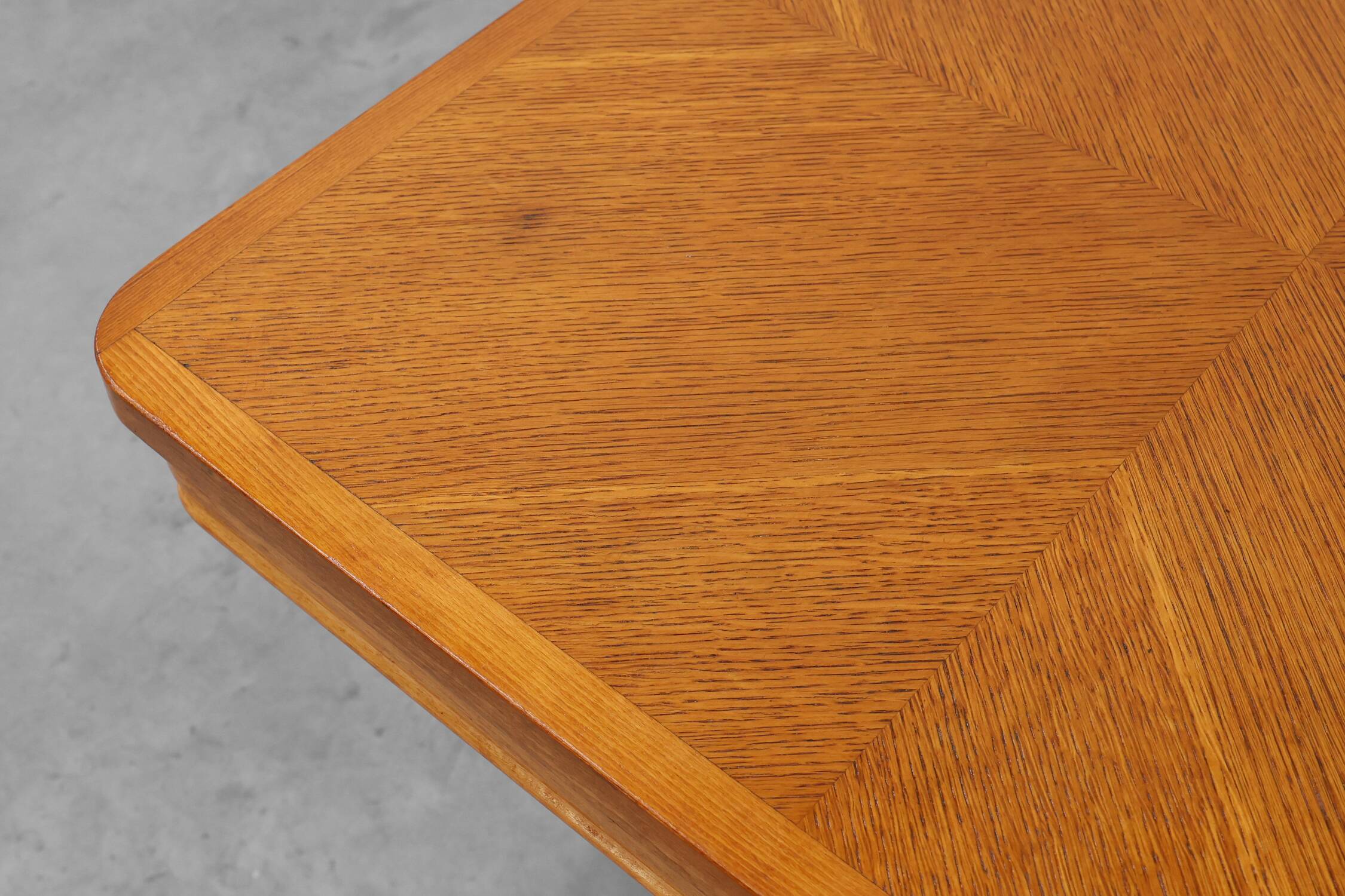 Belgian Art Deco side table with geometric top, ca. 1920