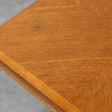 Belgian Art Deco side table with geometric top, ca. 1920