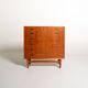 Commode en teck danois, années 1960
