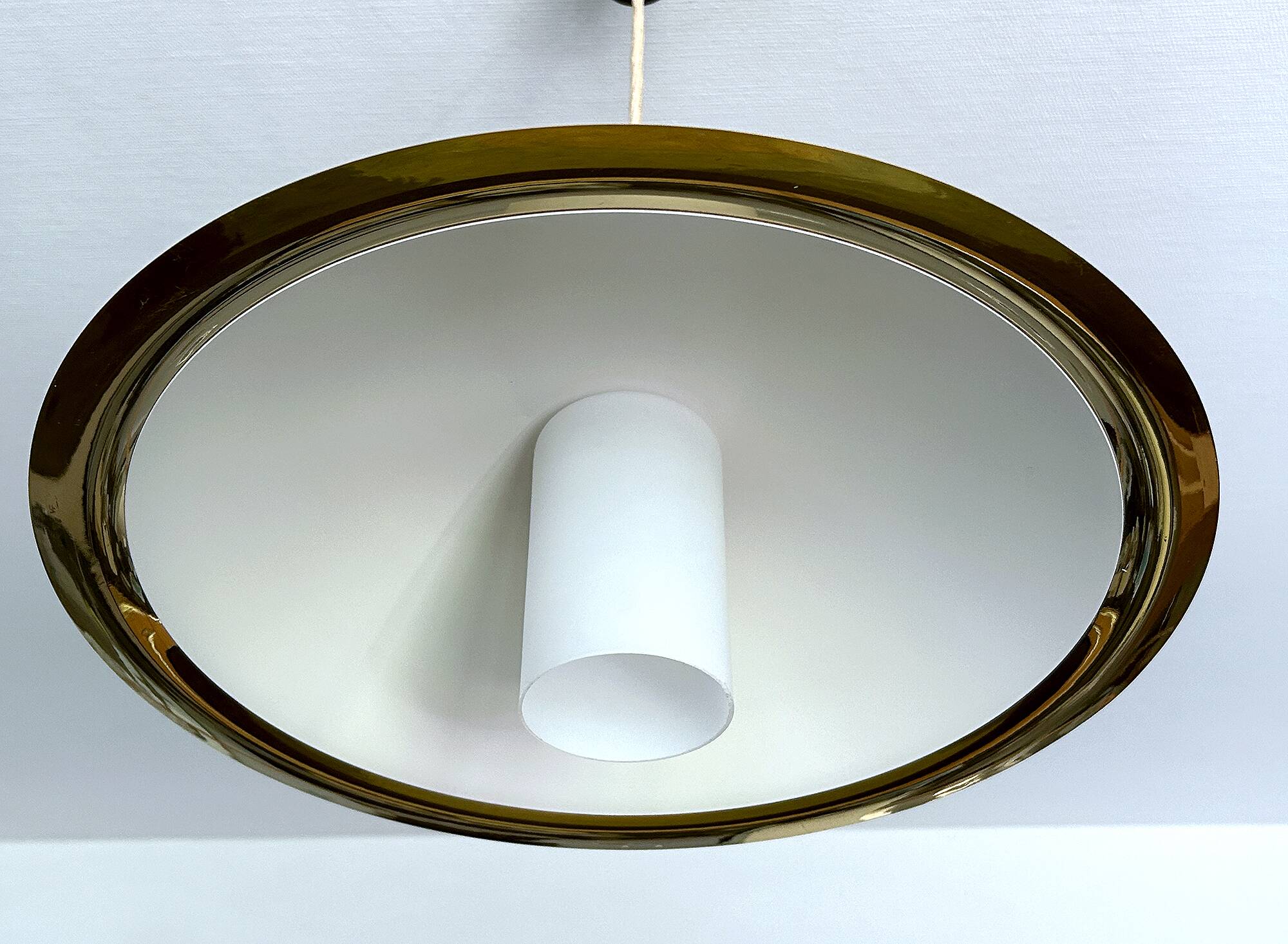 Vintage Danish Brass Pendant Light