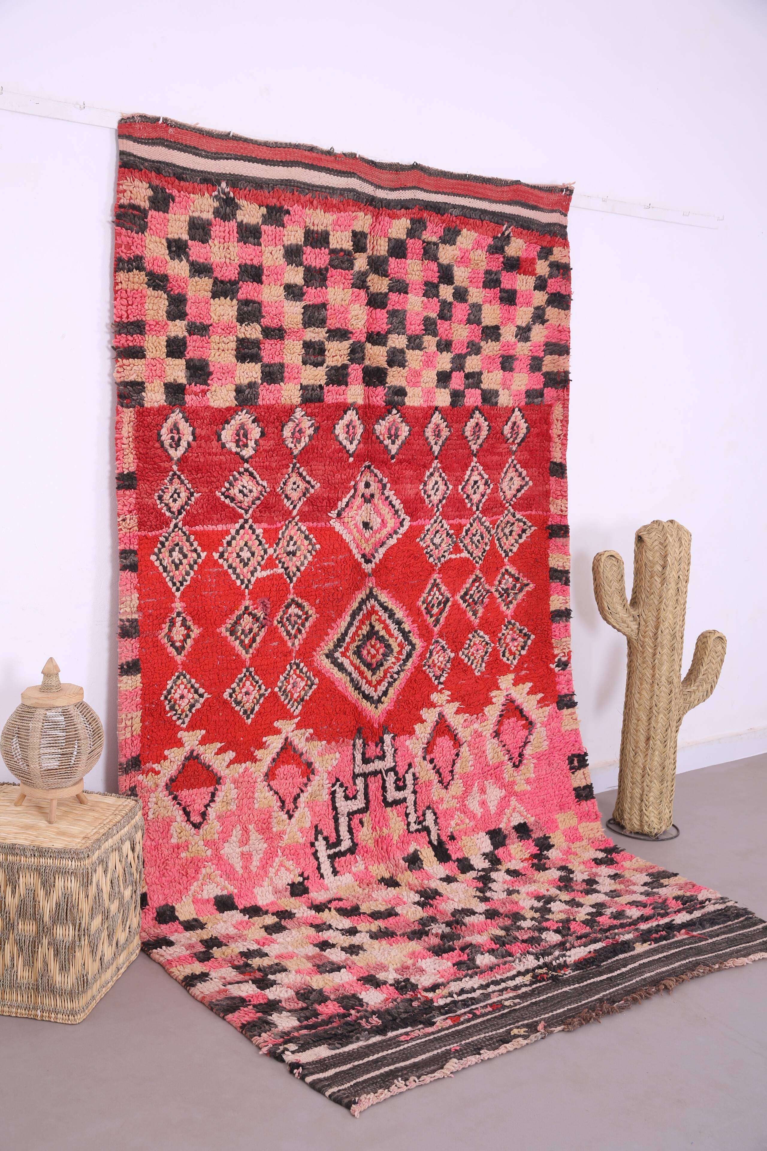 Vintage Handmade Boujaad Rug 156 x 293 cm - Berber rug - Moroccan wool rug