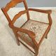 Fauteuil bridge de bureau assise tapisserie vintage 1950