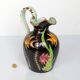 Large pitcher / Monaco vase in polychrome earthenware with bas relief decoration of fish on a seabed