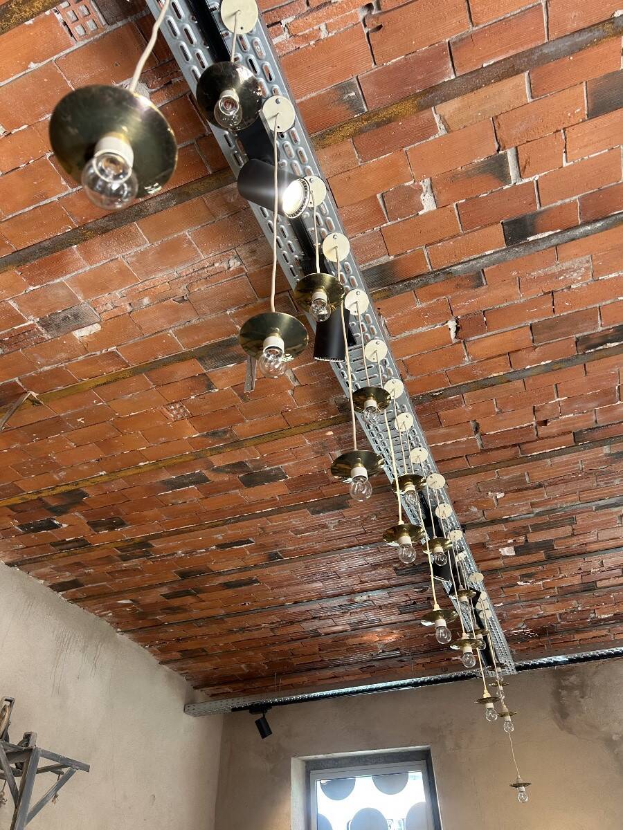 Robert Okholm gilt brass wall light
