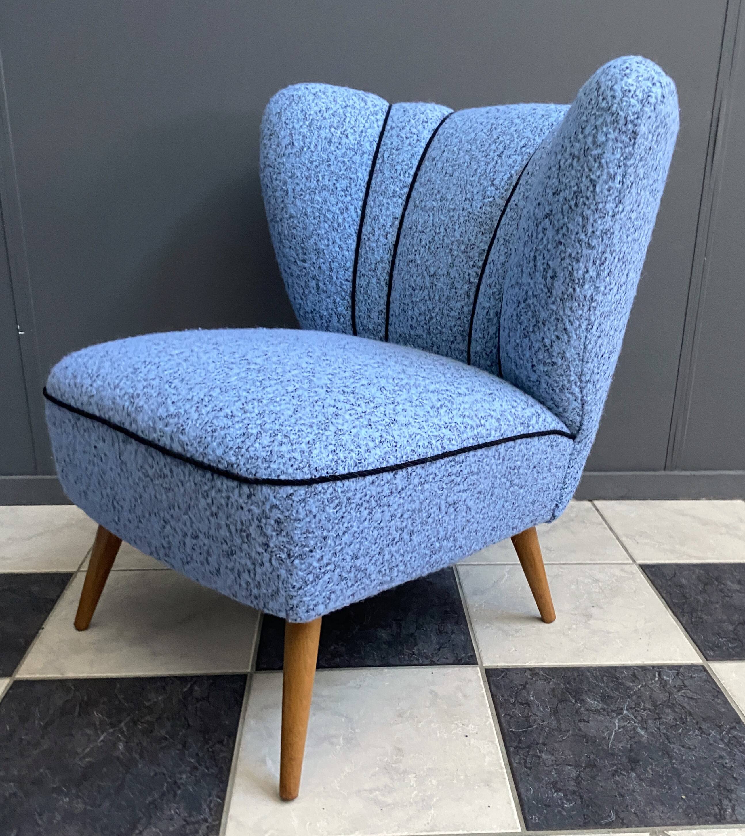 Blue cocktail chair 1950s