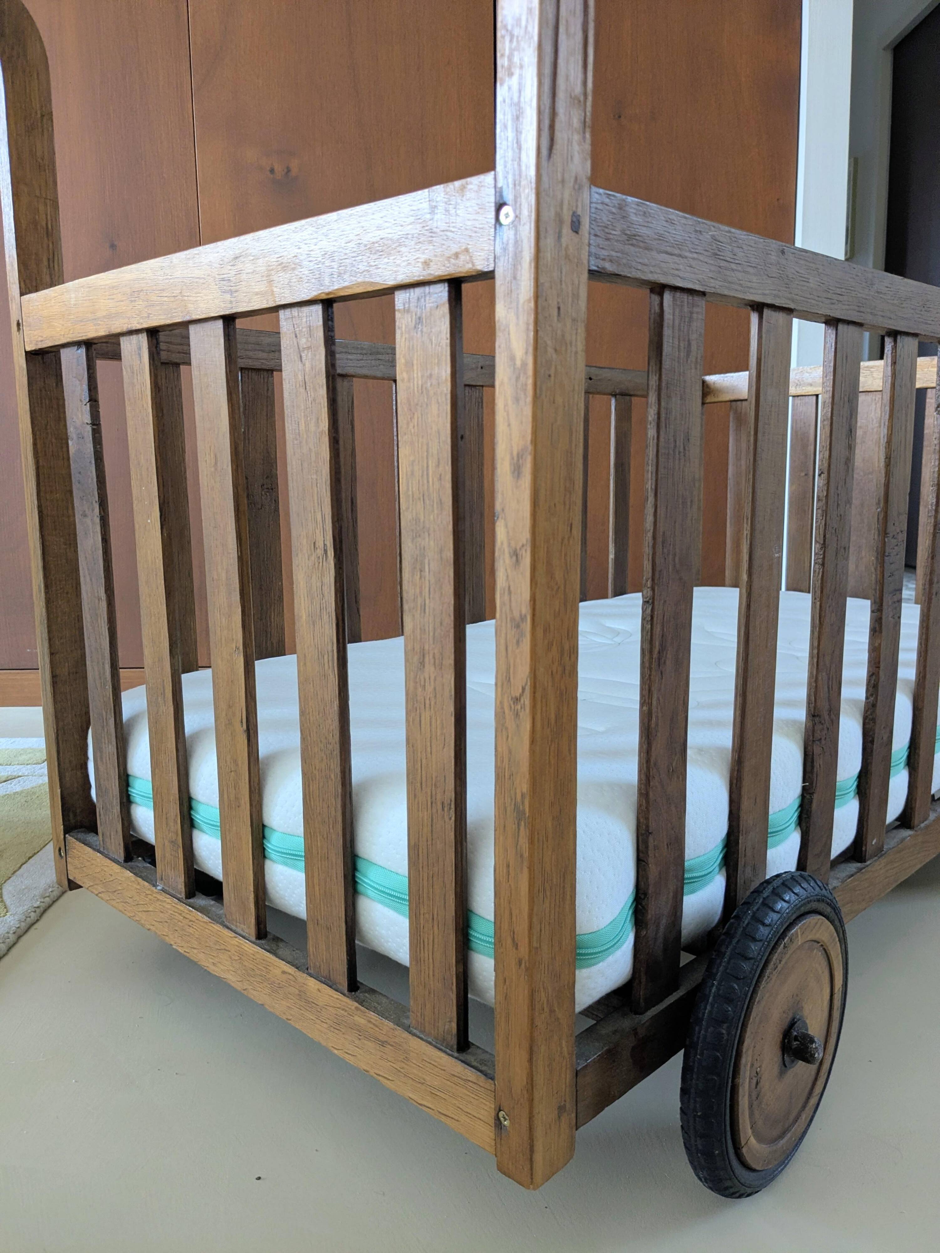 Vintage baby caravan bed