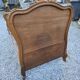Lit style Louis XV en noyer (1 personne)