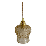 Baladeuse avec globe vintage en verre ambré
