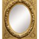 Large Louis XVI style mirror in gilded wood and composition – Early 20th century.