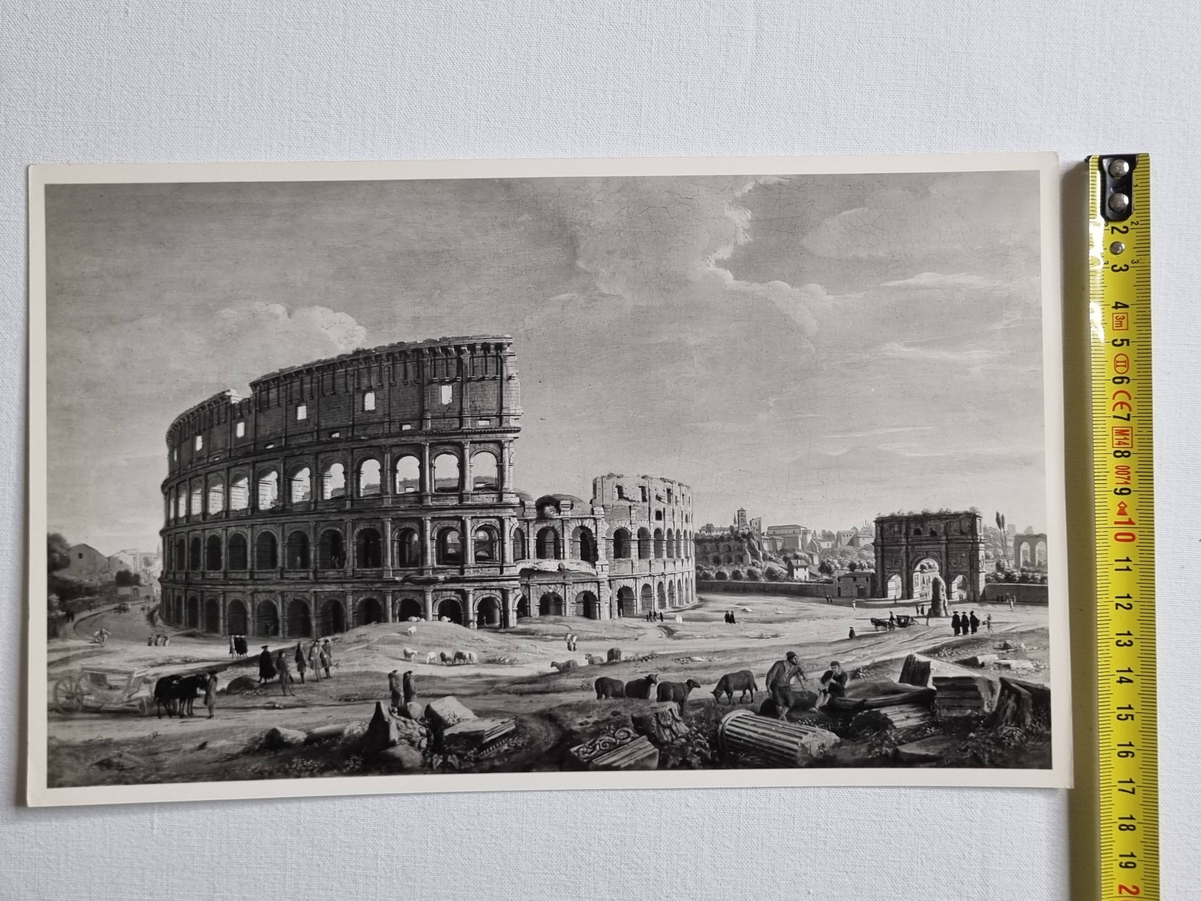 Art photography after Gaspar Van Wittel, "The Coliseum", 60s-70s