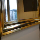 Brass mirror from the 1970's - 72cm x 86cm