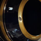 Vase 30s blue of Sèvres and gold Ste Radégonde or Tours Pinon (unsigned)