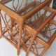 Rattan nesting tables