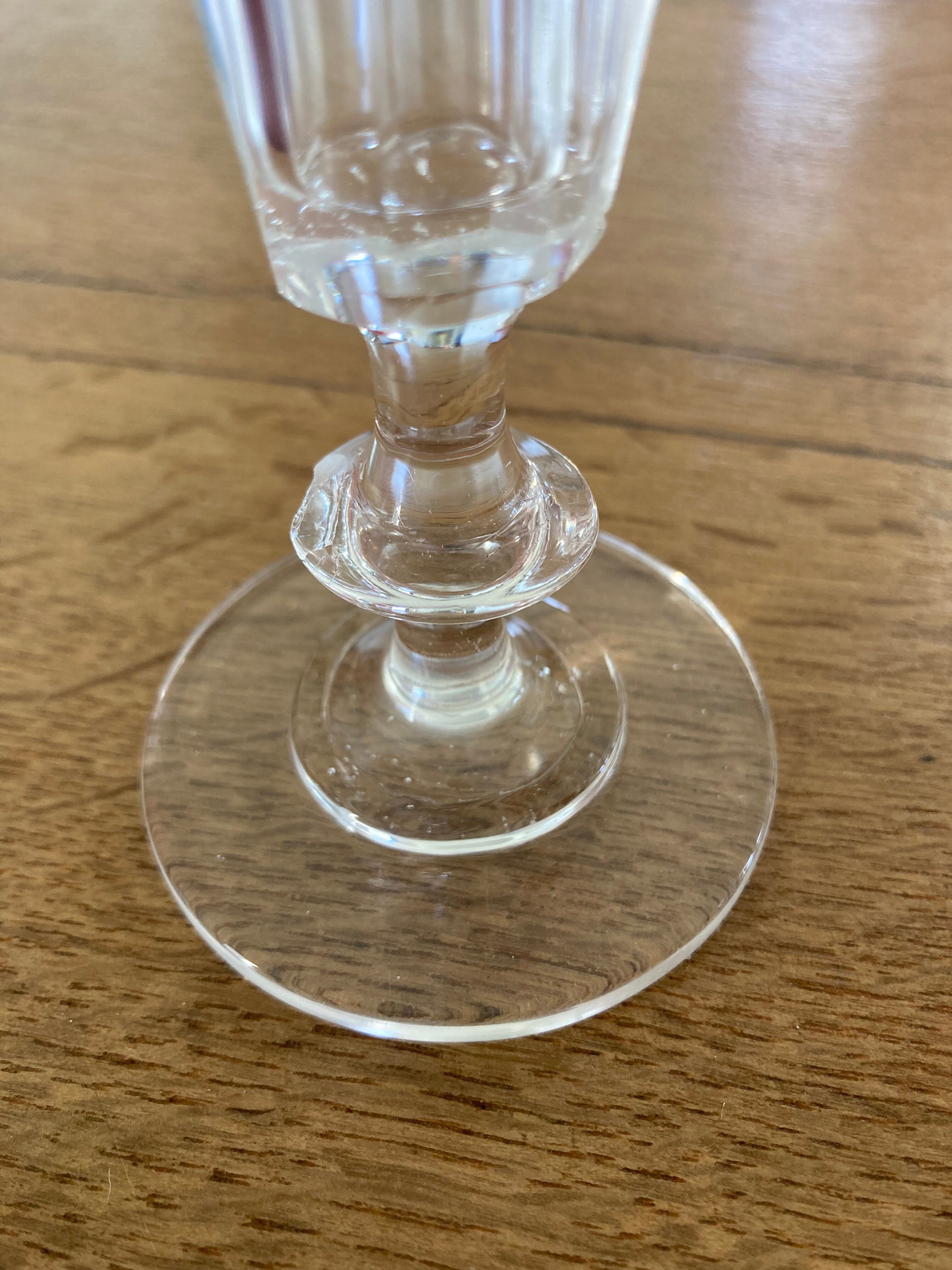 16 crystal champagne flutes