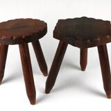 Pair of Tripod Stools