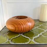 Vintage wooden candle holder