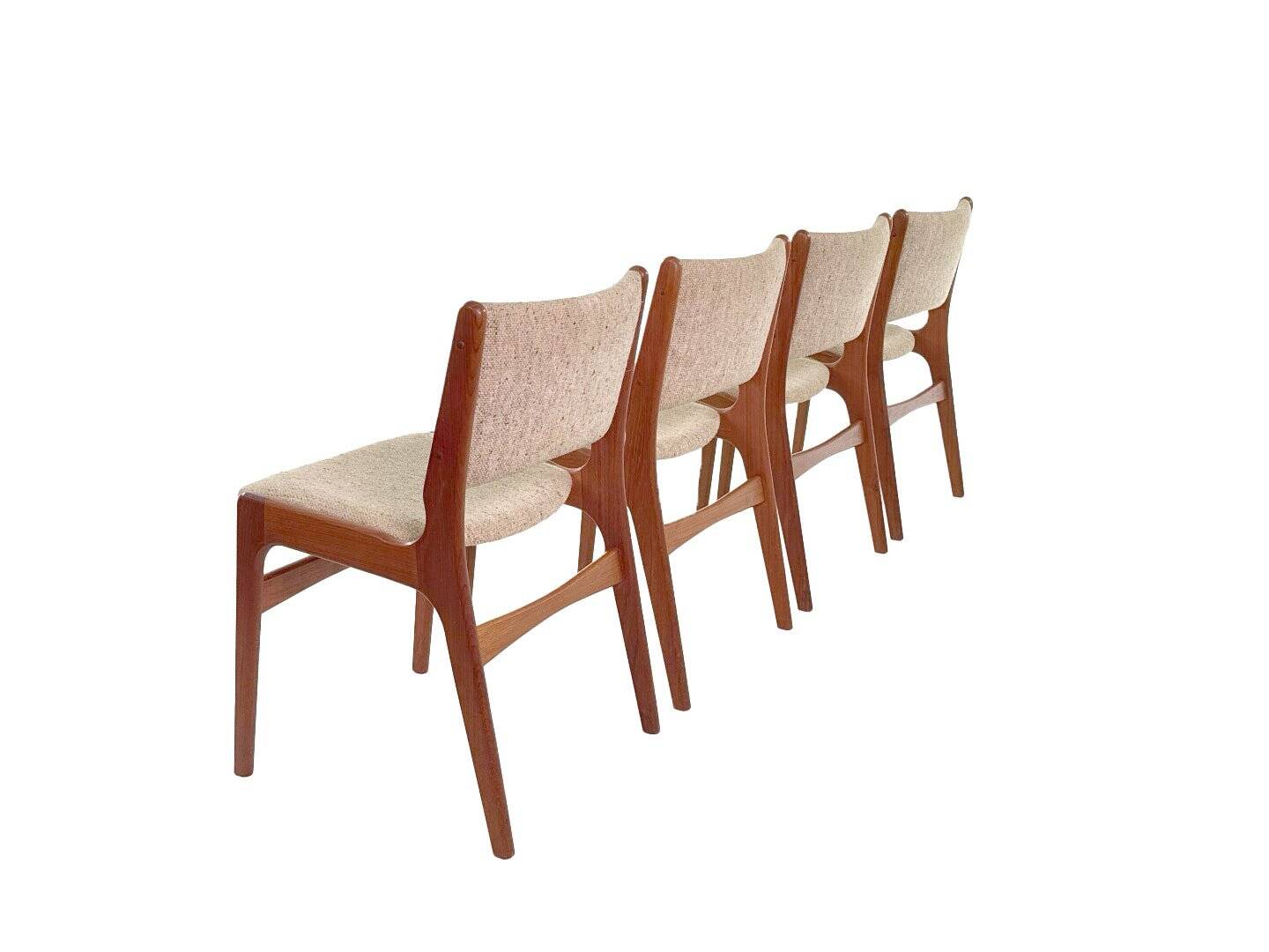 Vintage set of four dining chairs model 89 by Erik Buch for Anderstrup Møbelfabrik