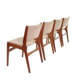 Vintage set of four dining chairs model 89 by Erik Buch for Anderstrup Møbelfabrik