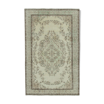 Tapis beige oriental vintage 1970s 191 cm x 309 cm