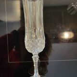 9 crystal champagne flutes from Arques model Longchamp