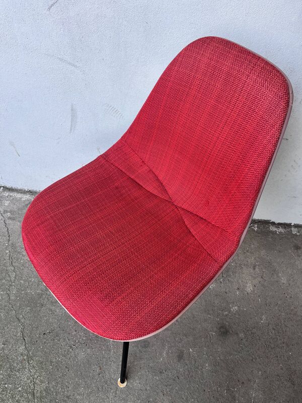 Chaise de Charles Eames, assise d’Alexander Girard, Ed. Herman Miller, 1960