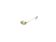 Salt spoon, modernism, silver, Poland, 1970s.