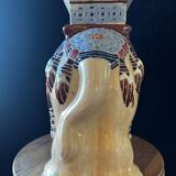 Elephant plant pot ceramic 1970s - xl - blue -