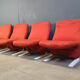 Fauteuils Concorde de Pierre Paulin, ensemble de 4, années 1960.