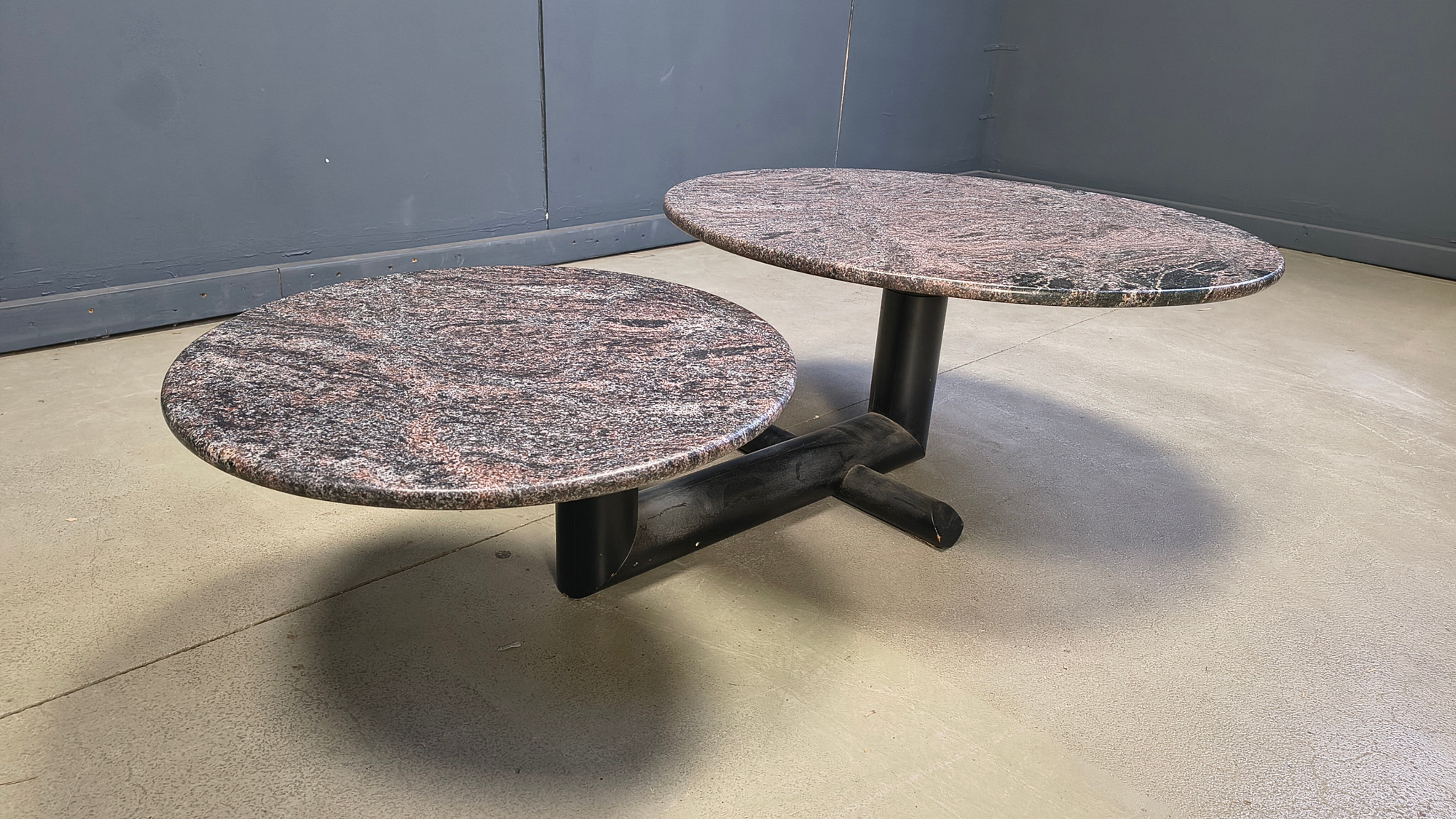 Vintage marble coffee table by Roche Bobois, 1980s