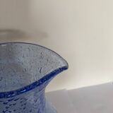 Biot bubble glass carafe signed