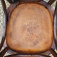2 mahogany varnished bistro chairs