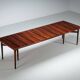 Arne Vodder model 201 large dining table in rosewood Sibast Denmark 1960