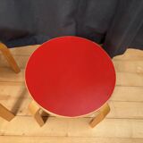 Pair of NE60 stools designed by Alvar Aalto, Artek, Finland, 1980s