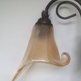 Pair of vintage flower-shaped globe wall lights