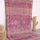 Purple Vintage Moroccan Rug 184 x 294 cm - Handmade Berber Rug - Wool Rug