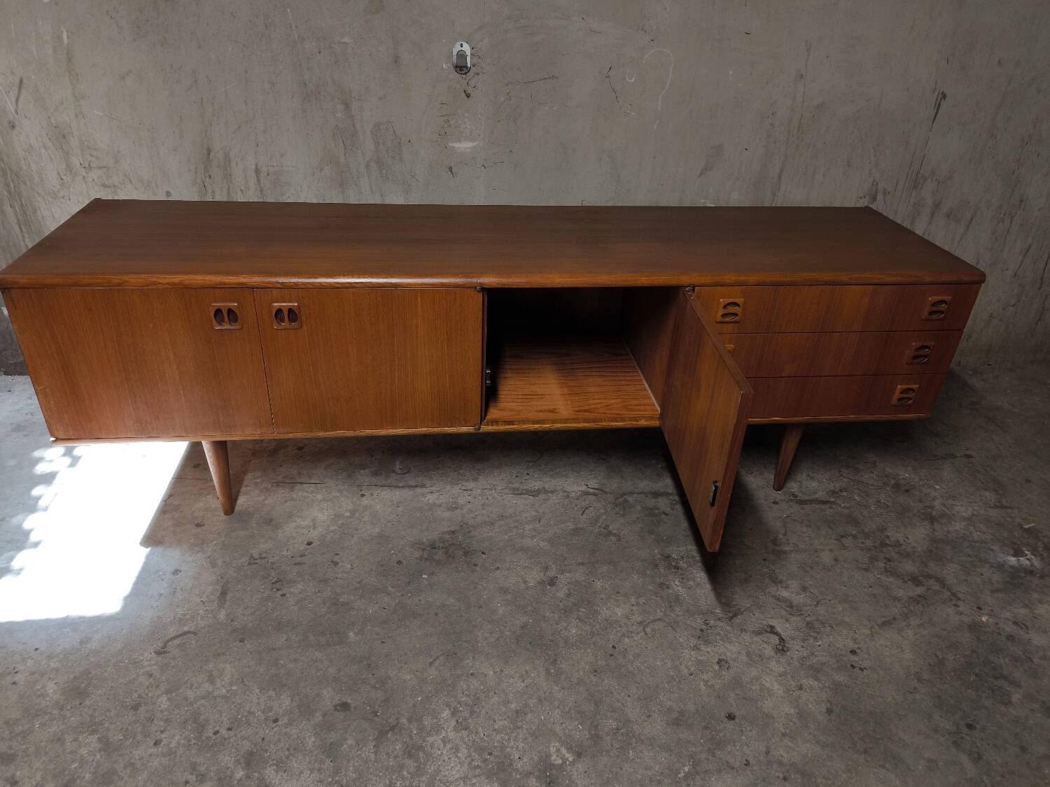 Vintage Scandinavian teak sideboard