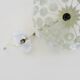 White metal floral pendant light. 1970s